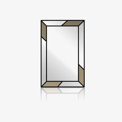 The Range Handmade Bronze Wall Mirror - Black