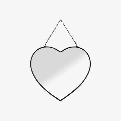 The Range Framed Black Heart Mirror