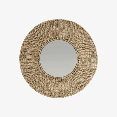 The Range Large Natural Seagrass Wall Mirror  - Natural seagrass