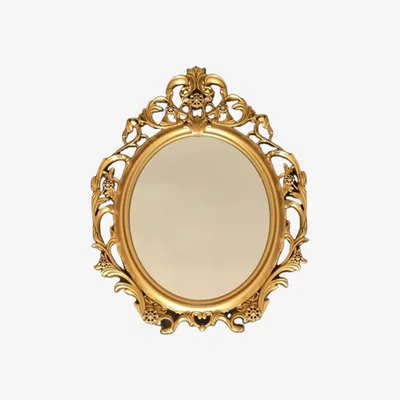 The Range Gold Ornate Antique Vantage Style Wall Mirror Dressing - Gold