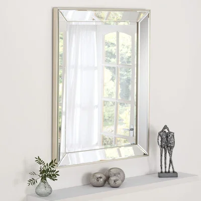 The Range Champagne Angled Tray Bevelled Mirror - Champagne / 13kg