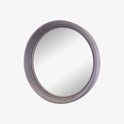 The Range Large Round Grey Deep Edge Wall Mirror - Grey