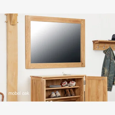 The Range Mobel Oak Wall Mirror Medium - Light Oak