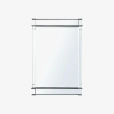 The Range Wide Silver Wall Mirror for Living Room Furniture - Silver
