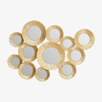 The Range Premier Housewares Marcia Hammered Gold Wall Mirror - Yellow