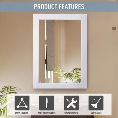 The Range kleankin White Mirror Thick Frame