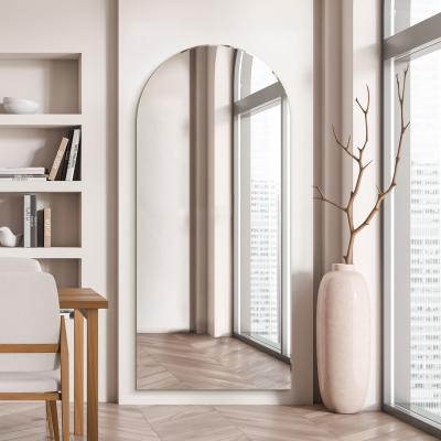 The Range Frameless Arched Leaner Wall Mirror - Silver - Silver