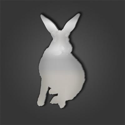 The Range Rabbit Style 6 Silver Acrylic Mirror - Silver / 45.1cm / No Engravement