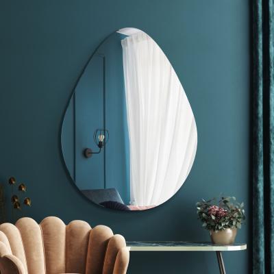 The Range Frameless Pebble Wall Mirror Silver - Silver