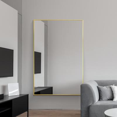The Range Artus Gold Aluminium Metal Edged Wall Mirror - Gold