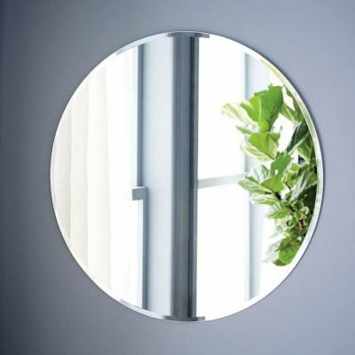 The Range 60x60cm Frameless Round Wall Mounted Mirror - Silver