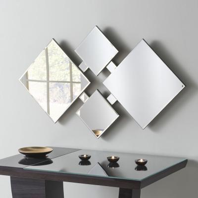 The Range Art Deco Bevelled Mirror - Black