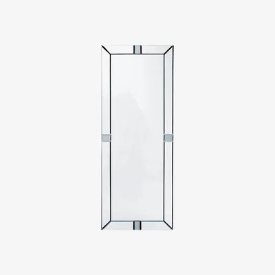 The Range Premier Housewares Bevelled Edge Wall Mirror with Detail - Brown