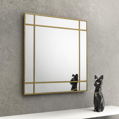 The Range Fortissimo Gold Square Wall Mirror - Gold