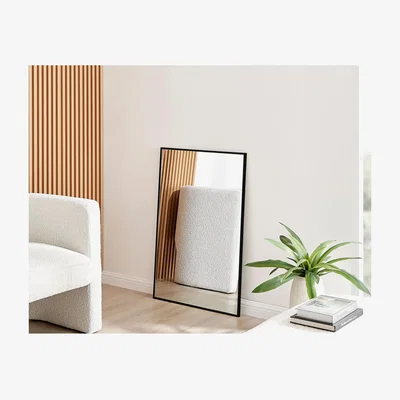 The Range Emma Rectangle Black Frame Wall Mirror - Black / 11.92kg