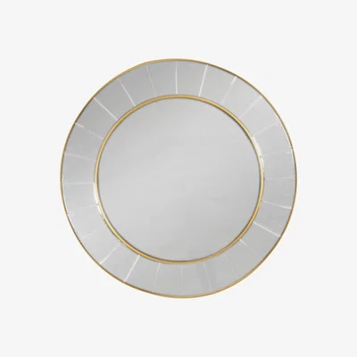 The Range Round Bevelled Gold Mirror - Gold