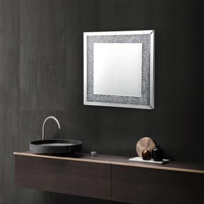 The Range Large Jewel Diamante Wall Mirror - Silver