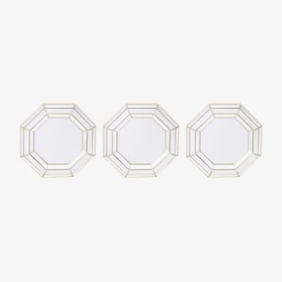 The Range Set of 3 Octagonal Mirrors
