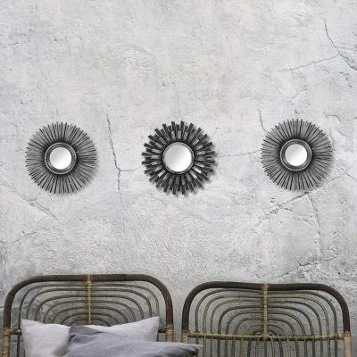 The Range 3pc Silver Sunburst Mirror Set  - Silver