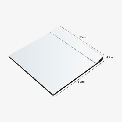 The Range Risco Glass Framed Wall Mounted Mirror Set - Silver - Silver