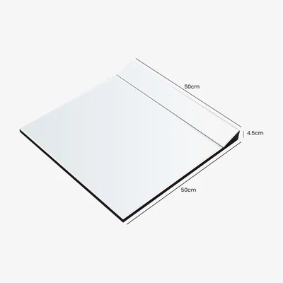 The Range Risco Glass Framed Wall Mounted Mirror Set - Silver - Silver
