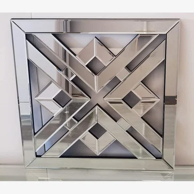 The Range Geo Mirror Geometric Style Decor Mirror - Silver