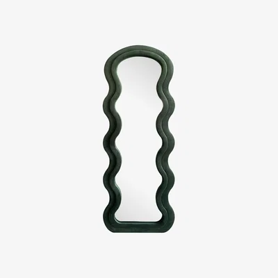 The Range Wobble Mirror - Emerald