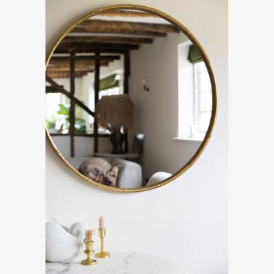 Rockett St George Round Antique Gold Wall Mirror