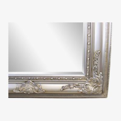 The Range Ornate Silver Framed Wall Mirror With Bevelled Glass, 148x87cm - Silver