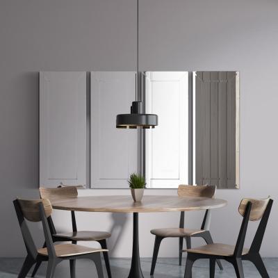 The Range 4 x Horsley All Glass Modern Dress Mirror - Silver