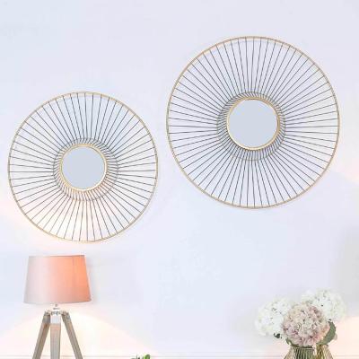 The Range Metal Art Deco Wall Mirror - Gold