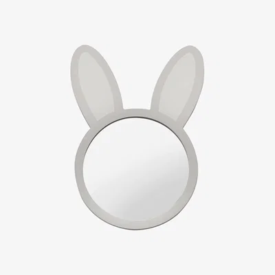 The Range Nursery Bunny Head Mirror - light grey