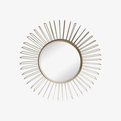 The Range Gold Wire 3D Accent Mirror - Yellow