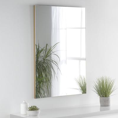 The Range Simple Rectangular Wall Mirror - Gold