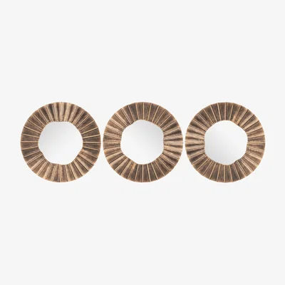 The Range Set of 3 Bronze Ora Mirrors - Bronze