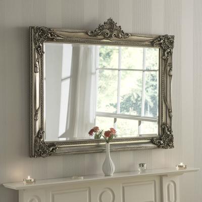 The Range French Antique Silver Wall Mirror - Silver