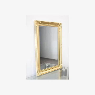 The Range Large Vintage Gold Ornate Leaner Wall Hanging Mirror - Gold
