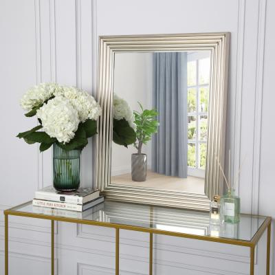 The Range Ottawa Rectangle Wall Mounted Accent Mirror - Silver / 56cm