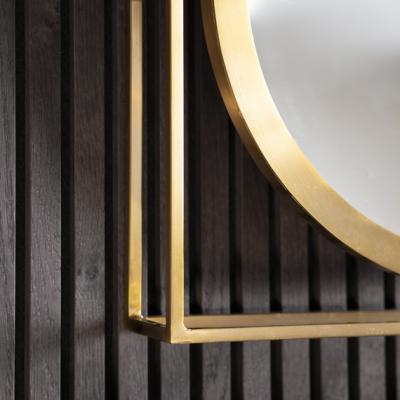The Range Rome Brass Gold Mirror - Yellow