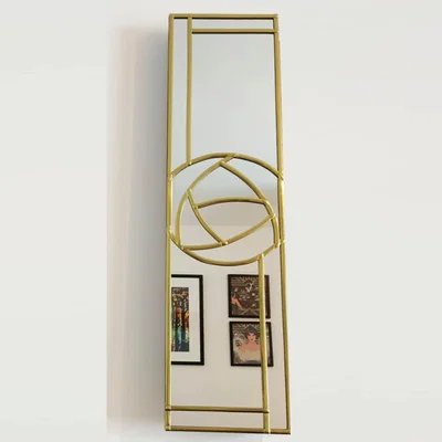 The Range Rennie Mackintosh Style Wall Mirror - Rose IV - Brass