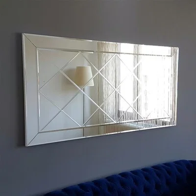 The Range Decorative Diamond Design Wall Mirror - Mirror