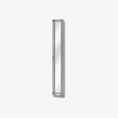 The Range Vintage Style Baroque Slimline Full Length Mirror - Silver