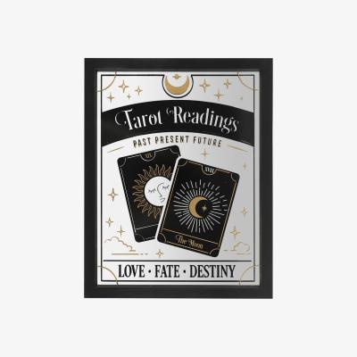 The Range Tarot Reading Mirrored Wall Hanging - Black