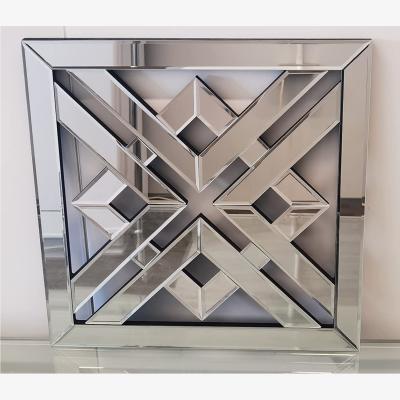 The Range Geo Mirror Geometric Style Art Decor Decorative Mirror Silver - Silver
