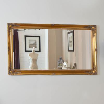 The Range Hamilton Vintage Gold Antique Design Large Wall Mirror 137 x 76cm - Gold
