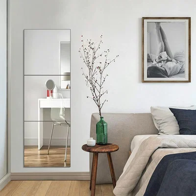 The Range Acrylic Adhesive Wall Mirror Tiles - Clear / 0.9kg