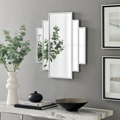 The Range Deco 1920s Inspired Silver Framed Wall Mirror - Small / 6.5kg