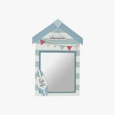 The Range Beach Hut Wall Mirror - Blue
