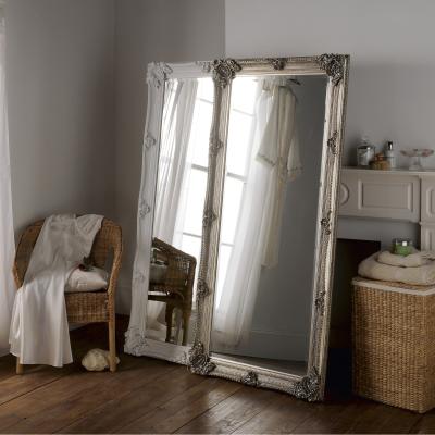 The Range Ornate French Style Mirror 173x81cm - Silver
