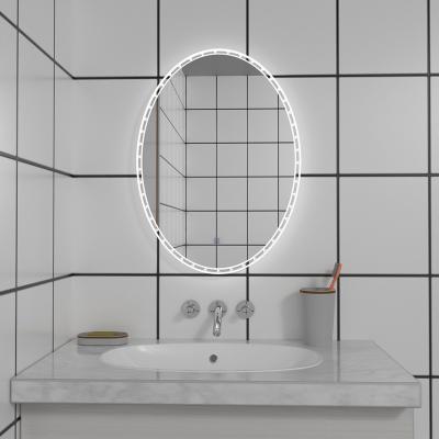 The Range Modern Contemporary Vanity LED Light Bathroom Mirror - Silver